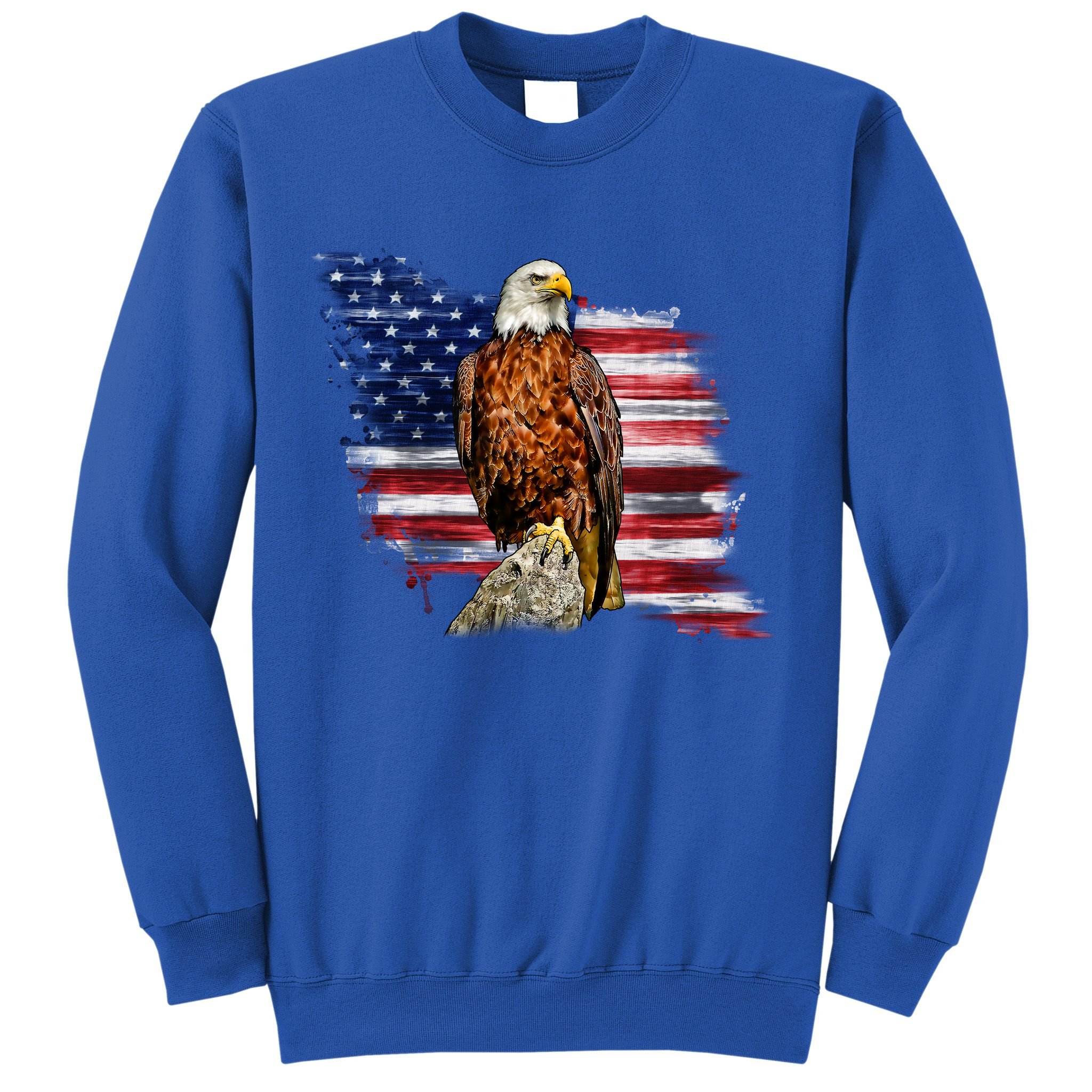 American Flag Patriotic Eagle Vintage Sweatshirt