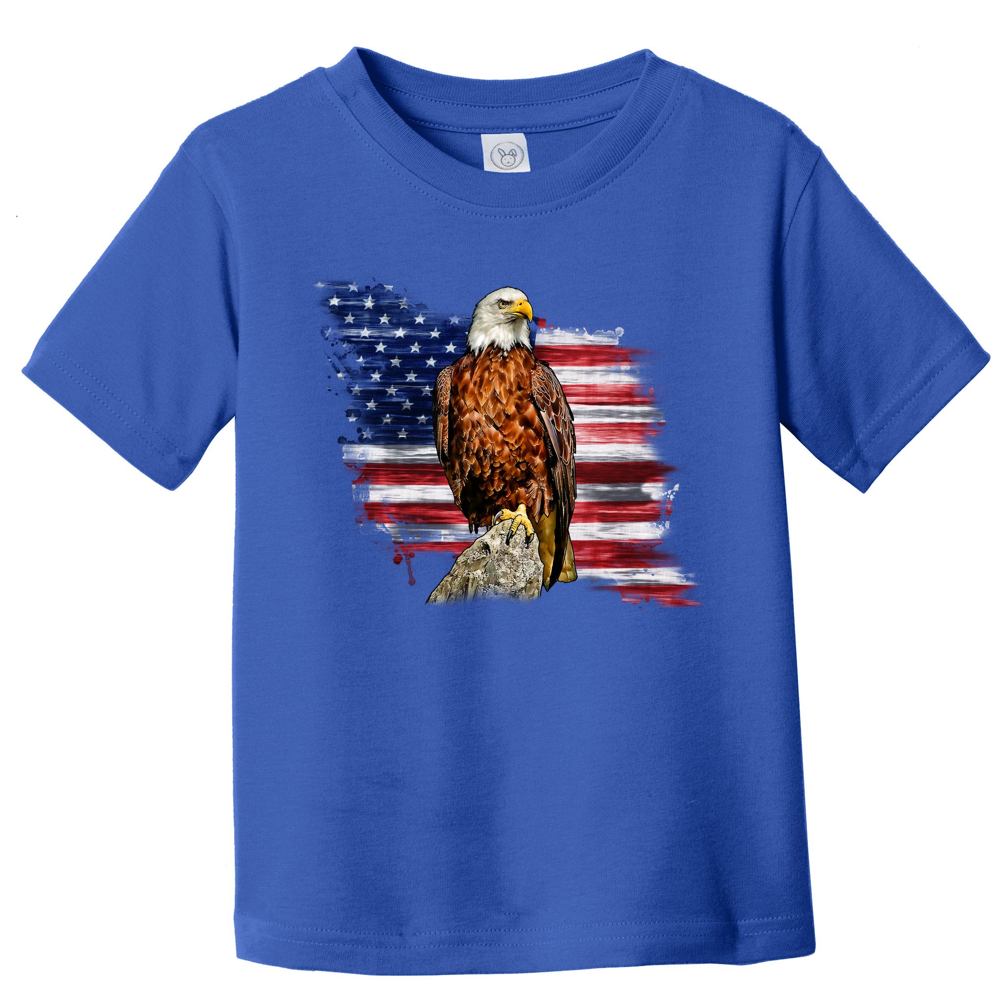 American Flag Patriotic Eagle Vintage Toddler T-Shirt