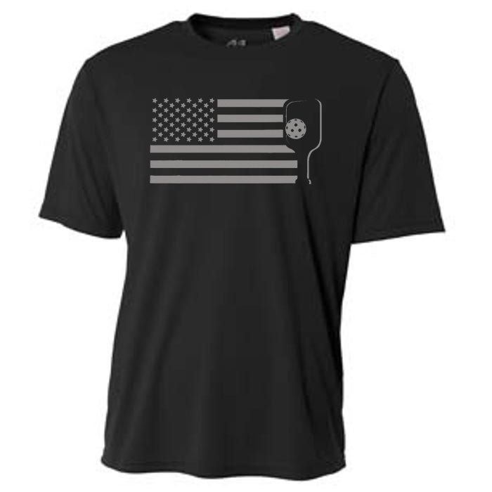 American Flag Pickleball Cooling Performance Crew T-Shirt