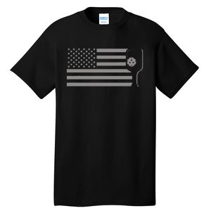 American Flag Pickleball Tall T-Shirt