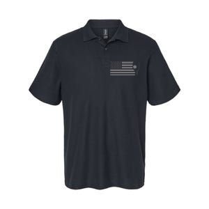 American Flag Pickleball Softstyle Adult Sport Polo