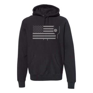 American Flag Pickleball Premium Hoodie