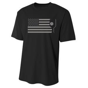 American Flag Pickleball Performance Sprint T-Shirt