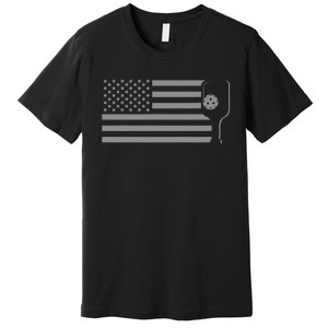 American Flag Pickleball Premium T-Shirt