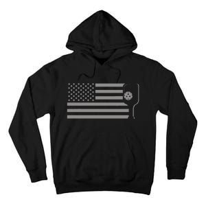 American Flag Pickleball Tall Hoodie