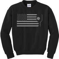 American Flag Pickleball Kids Sweatshirt