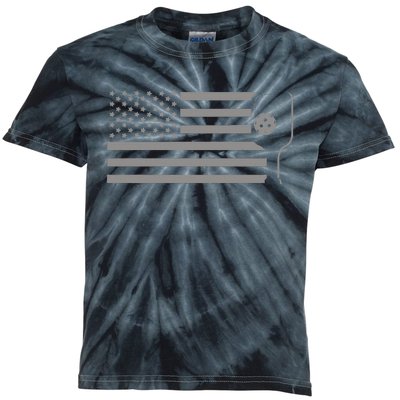 American Flag Pickleball Kids Tie-Dye T-Shirt