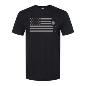 American Flag Pickleball Softstyle CVC T-Shirt