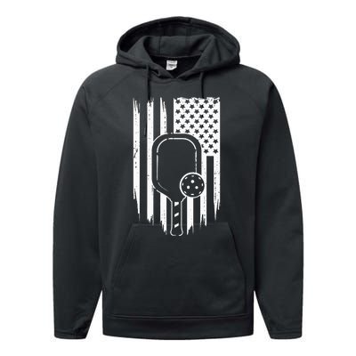 American Flag Pickleball Apparel Pickleball Performance Fleece Hoodie