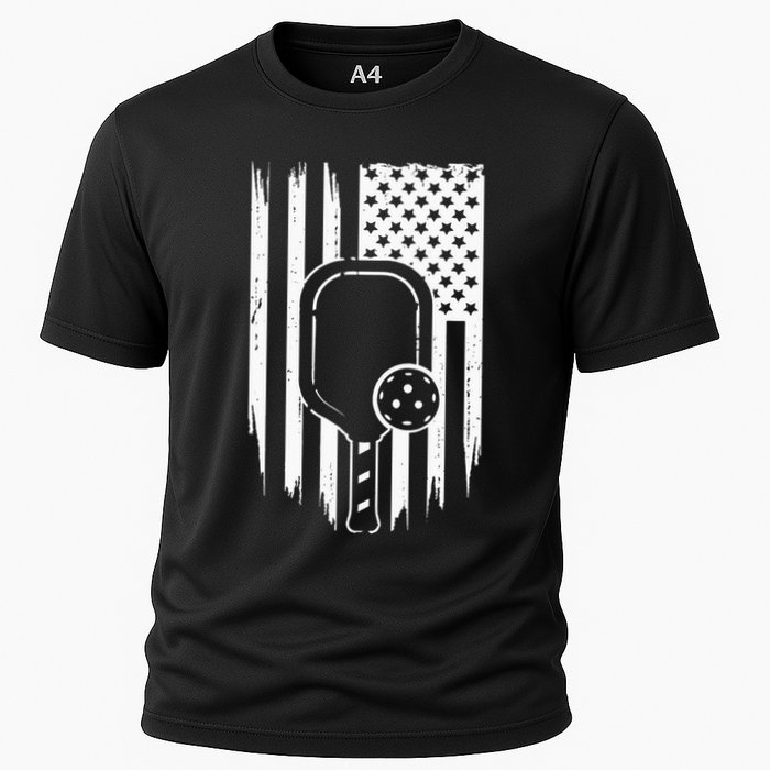 American Flag Pickleball Apparel Pickleball Cooling Performance Crew T-Shirt