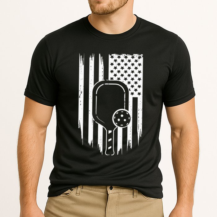 American Flag Pickleball Apparel Pickleball Cooling Performance Crew T-Shirt