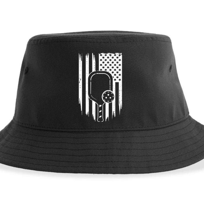 American Flag Pickleball Apparel Pickleball Sustainable Bucket Hat