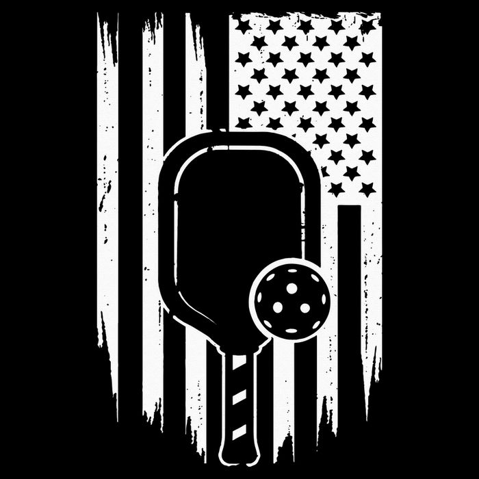 American Flag Pickleball Apparel Pickleball Drawstring Bag