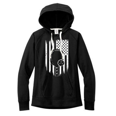 American Flag Pickleball Apparel Pickleball Women's Fleece Hoodie