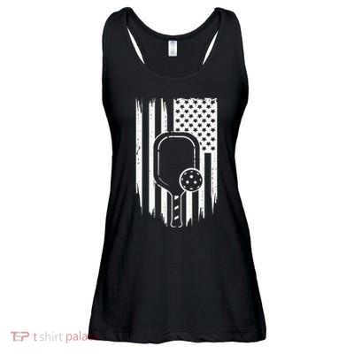 American Flag Pickleball Apparel Pickleball Ladies Essential Flowy Tank