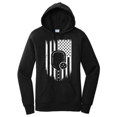 American Flag Pickleball Apparel Pickleball Women's Pullover Hoodie