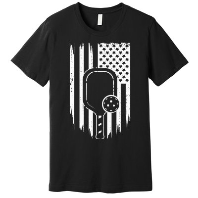 American Flag Pickleball Apparel Pickleball Premium T-Shirt