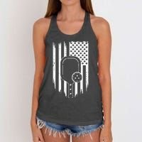 American Flag Pickleball Apparel Pickleball Women's Knotted Racerback Tank