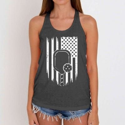 American Flag Pickleball Apparel Pickleball Women's Knotted Racerback Tank