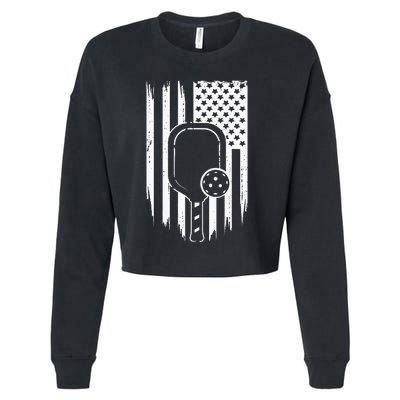 American Flag Pickleball Apparel Pickleball Cropped Pullover Crew