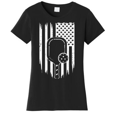 American Flag Pickleball Apparel Pickleball Women's T-Shirt