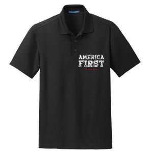 America First Protrump Dry Zone Grid Polo