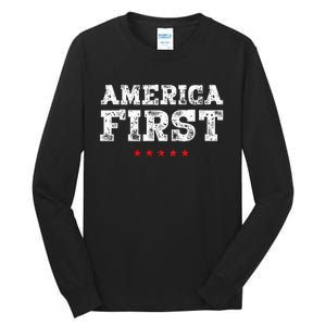 America First Protrump Tall Long Sleeve T-Shirt