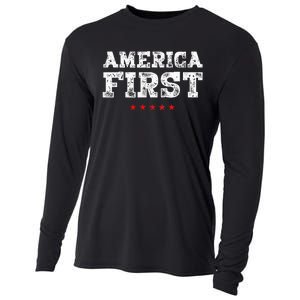 America First Protrump Cooling Performance Long Sleeve Crew