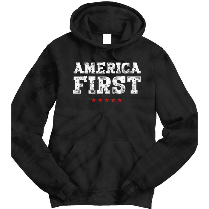 America First Protrump Tie Dye Hoodie