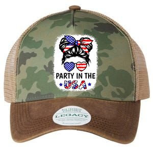 American Flag Party In Usa 4th July Patriotic Teen Girl Legacy Tie Dye Trucker Hat