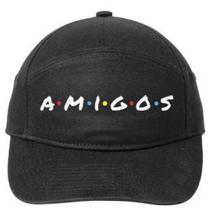 Amigos Fun Pop Culture Friends Humor Cute and Trendy TV 7-Panel Snapback Hat