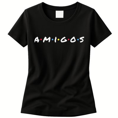 Amigos Fun Pop Culture Friends Humor Cute and Trendy TV Womens T-Shirt