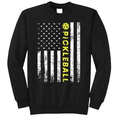 American Flag Pickleball For Pickleball Lovers Sweatshirt