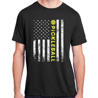 American Flag Pickleball For Pickleball Lovers Adult ChromaSoft Performance T-Shirt