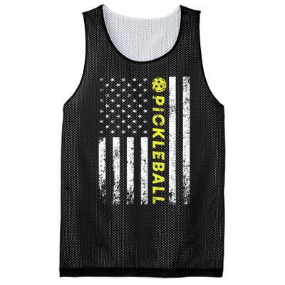 American Flag Pickleball For Pickleball Lovers Mesh Reversible Basketball Jersey Tank