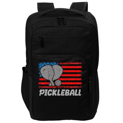 American Flag Pickleball Players Pickleball Paddles Impact Tech Backpack