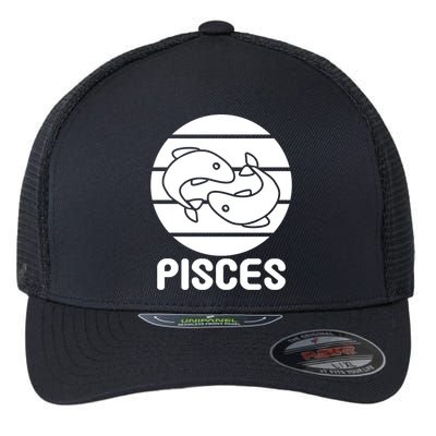 Astrology Funny Pisces Gift Flexfit Unipanel Trucker Cap