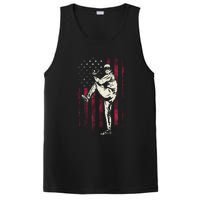 American Flag Pitcher Baseball Apparel Baseball PosiCharge Competitor Tank