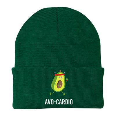 AvoCardio Funny Pun Workout Running Avocado Knit Cap Winter Beanie