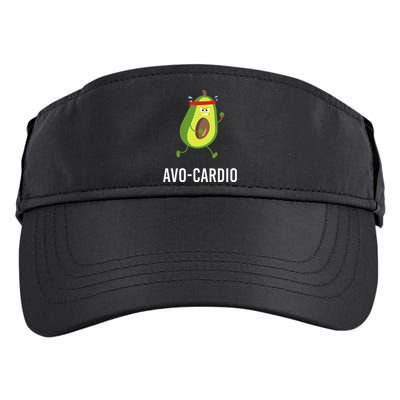 AvoCardio Funny Pun Workout Running Avocado Adult Drive Performance Visor