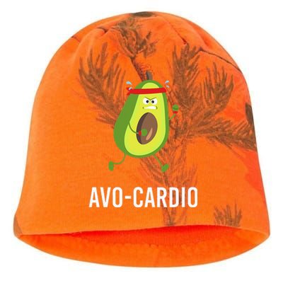 AvoCardio Funny Pun Workout Running Avocado Kati - Camo Knit Beanie