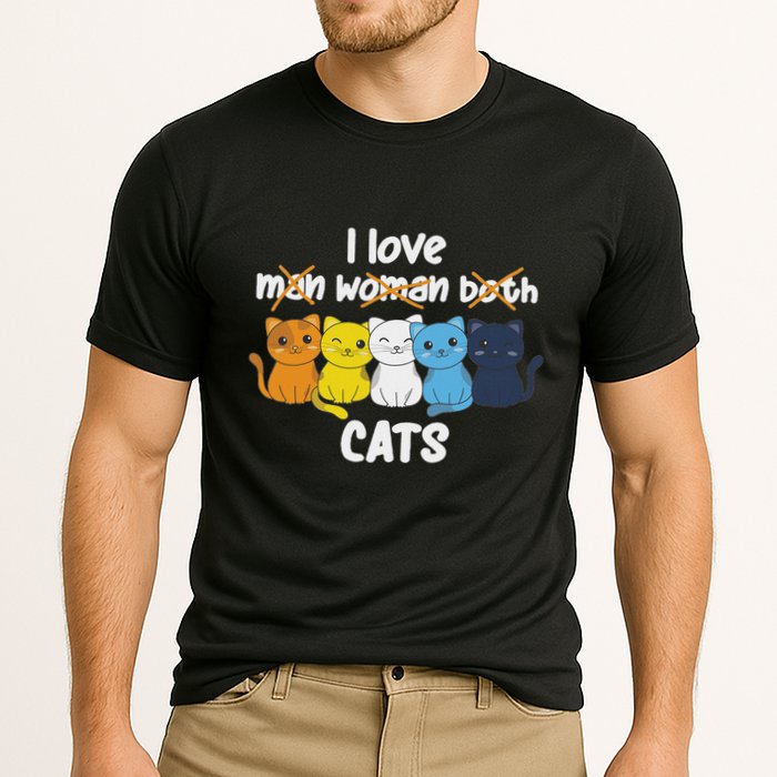 Aroace Flag Pride Lgbtq Cats Cute Aroace Cat Cooling Performance Crew T-Shirt