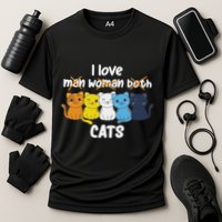 Aroace Flag Pride Lgbtq Cats Cute Aroace Cat Cooling Performance Crew T-Shirt