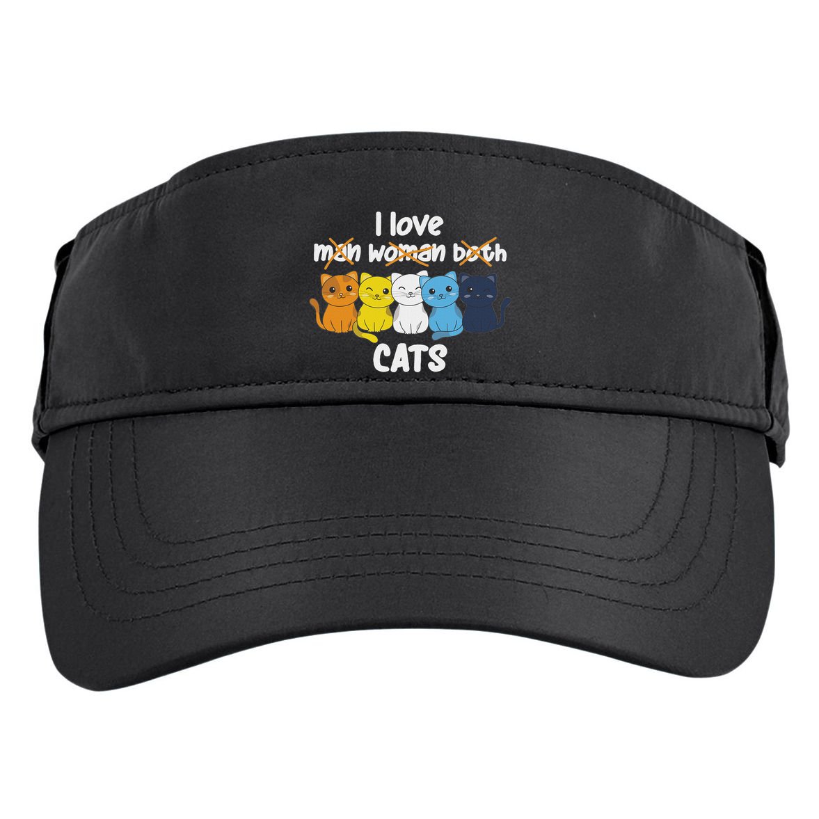 Aroace Flag Pride Lgbtq Cats Cute Aroace Cat Adult Drive Performance Visor
