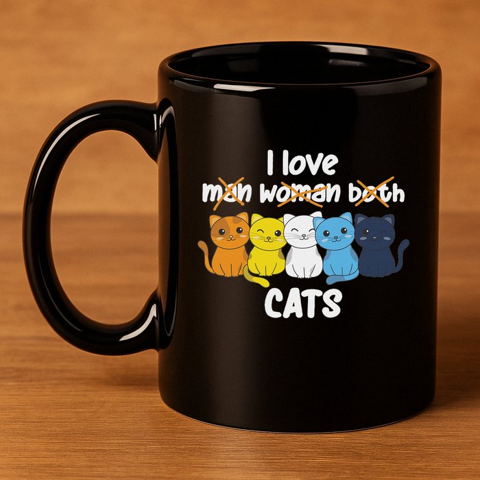 Aroace Flag Pride Lgbtq Cats Cute Aroace Cat 11oz C Handle Ceramic Mug