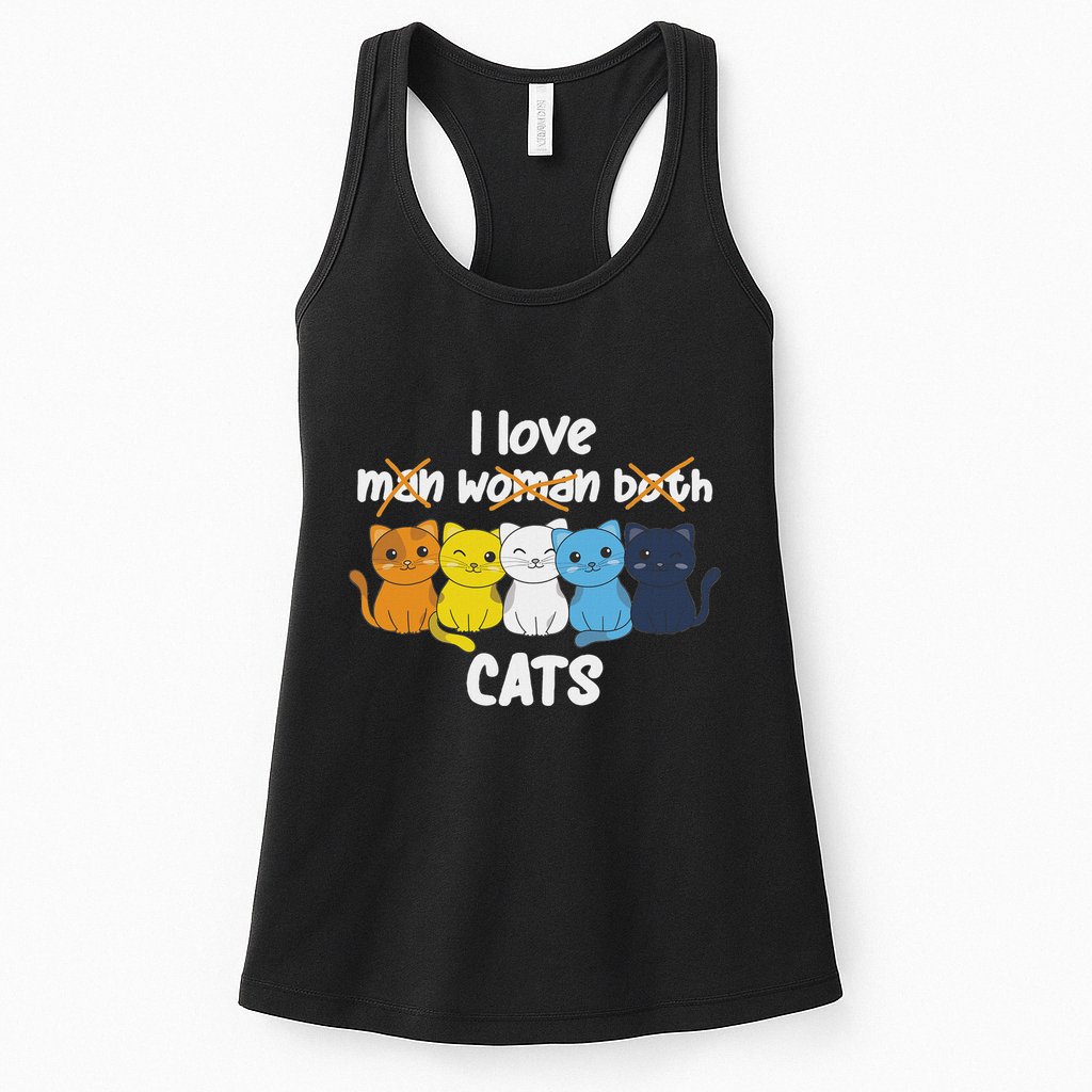 Aroace Flag Pride Lgbtq Cats Cute Aroace Cat Womens Tank Top