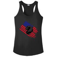 America Flag Patriotic Eagle Ladies PosiCharge Competitor Racerback Tank