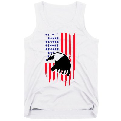 America Flag Patriotic Eagle Tank Top