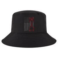 American Flag Piston Funny Muscle Car Mechanic Gift Cool Comfort Performance Bucket Hat