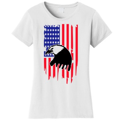 America Flag Patriotic Eagle Women's T-Shirt